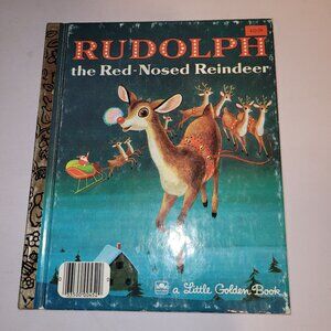 Vintage Little Golden Books Rudolph the Red-Nosed Reindeer Book * Christmas